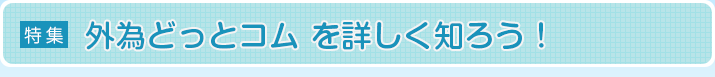外為どっとコム を詳しく知ろう！